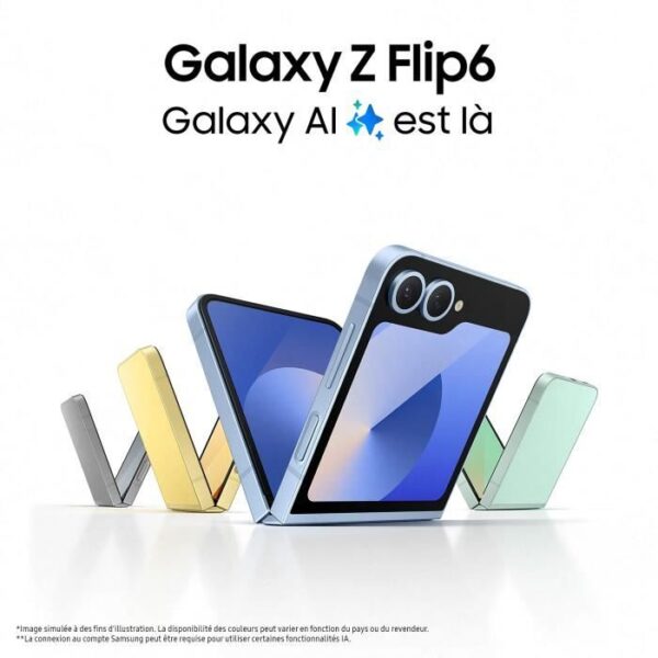 Samsung Galaxy Z Flip6 Smartphone 256 Go Bleu – Image 2