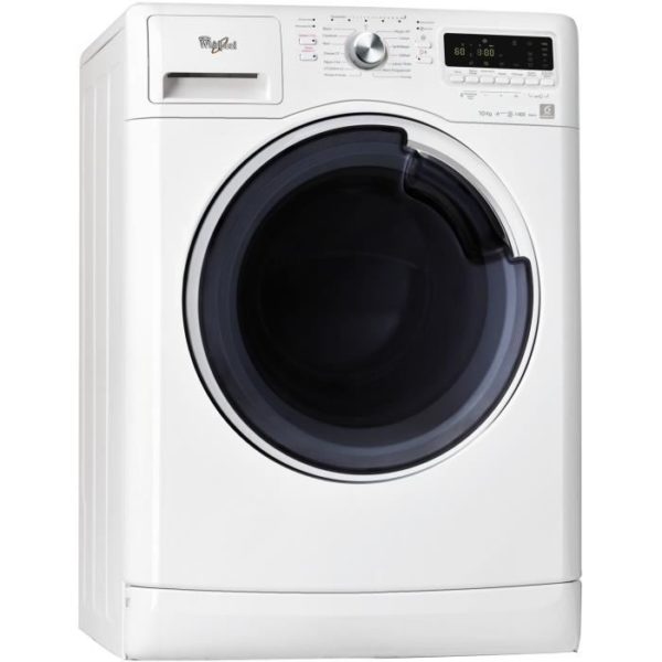 WHIRLPOOL AWOE41048 – Lave-Linge Frontal – 10 Kg – 1400 Tours / Min – A+++ – Moteur Induction-Blanc