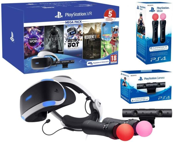 PlayStation VR2 Megapack 2 Astro Bot + Skyrim V + Resident Evil 7 + Everybody's Golf + VR Worlds + Paire Move Twin Controllers + Caméra V2