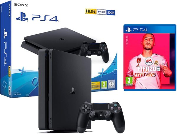 PS4 Slim 500Go Console Playstation 4 Noir + FIFA 20