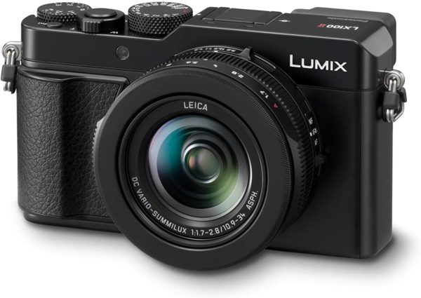 Panasonic LUMIX DC-LX100II Appareil photo numérique haut de gamme (21,77 MP, 24-75 mm Leica DC Vario Summilux Lens, F1.7-2.8, 4K, noir)- Version étrangère