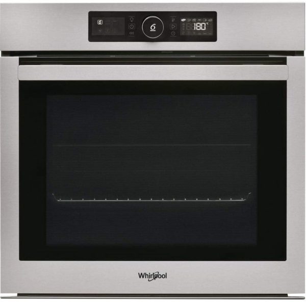 Four encastrable pyrolyse Whirlpool AKZ9629IX - Four pyrolyse Inox - multifonction - Chaleur tournante ou pulsée - 73 litres - Porte froide (4 vitres) - Classe énergétique A+ [Classe énergétique A+]