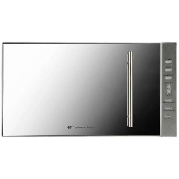 CONTINENTAL EDISON CEMO23UX04 Micro-Ondes Monofonction Coloris Miroir – 23 L – 800 W – Pose Libre