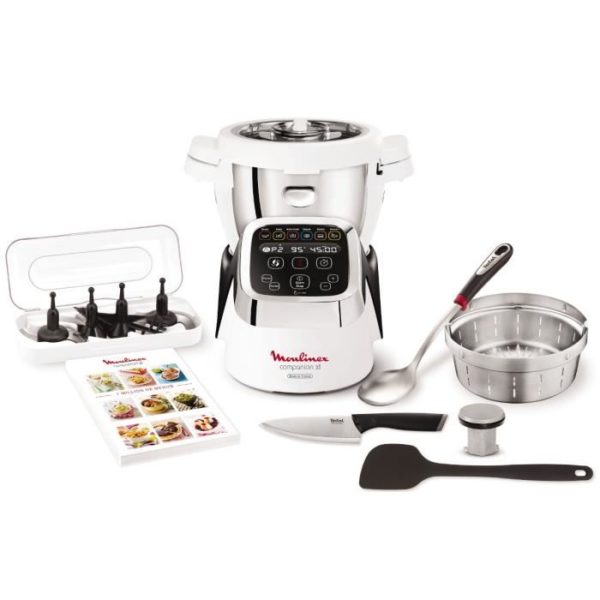 MOULINEX HF805810 Robot Cuiseur Companion XL – Blanc