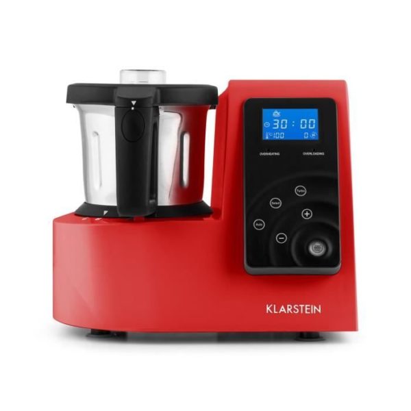 Klarstein Kitchen Hero Robot De Cuisine 9 En 1 Thermos 2l 600-1300W -Rouge