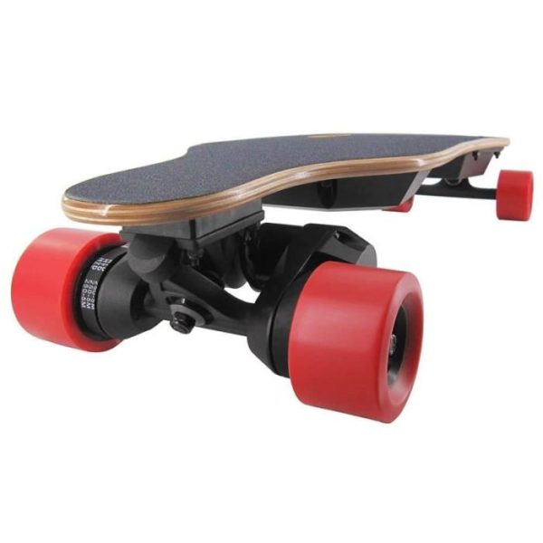 45″ Dual-Motor Skateboard Électrique Longboard Planche À Roulettes Avec Télécommande Noir
