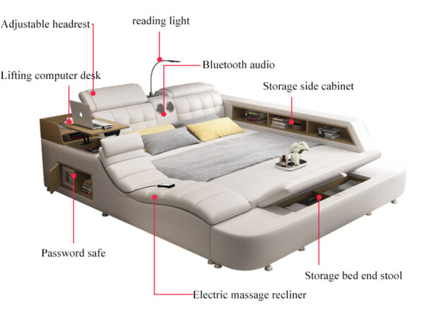 Lit King size Multifonctionnel – Image 2