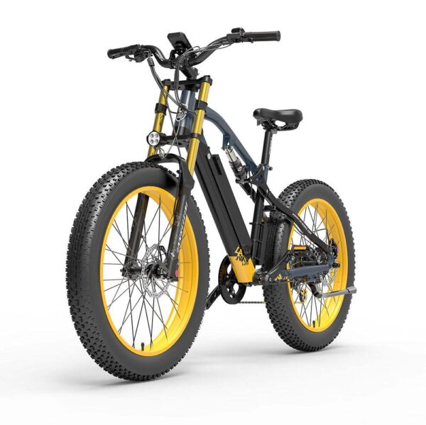 Lankeleisi RV700 1000W 26" Fat Bike Double Couronne Fourche E-VTT 16Ah 130km 30km/h – Image 2