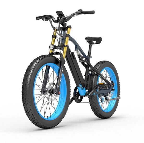 Lankeleisi RV700 1000W 26" Fat Bike Double Couronne Fourche E-VTT 16Ah 130km 30km/h – Image 6